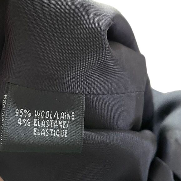 LAFAYETTE 148 NEW YORK Stretch Wool Blazer Black Size 4 - Picture 9 of 9